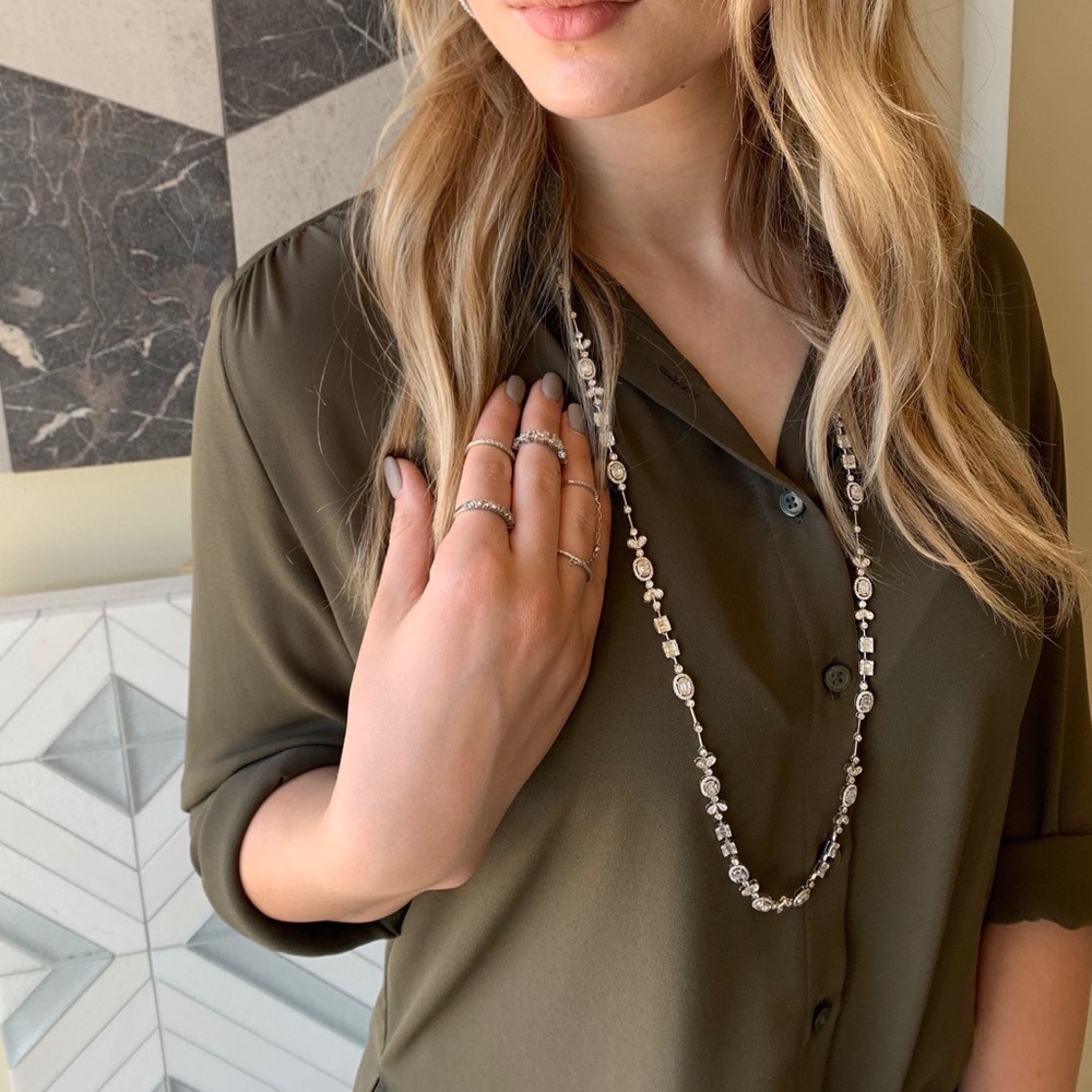Green blouse